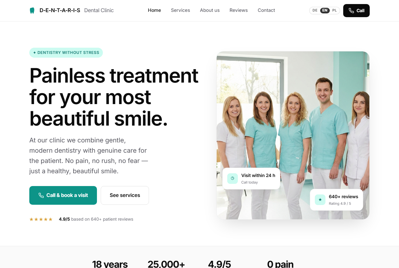 Dental practice · Design 1