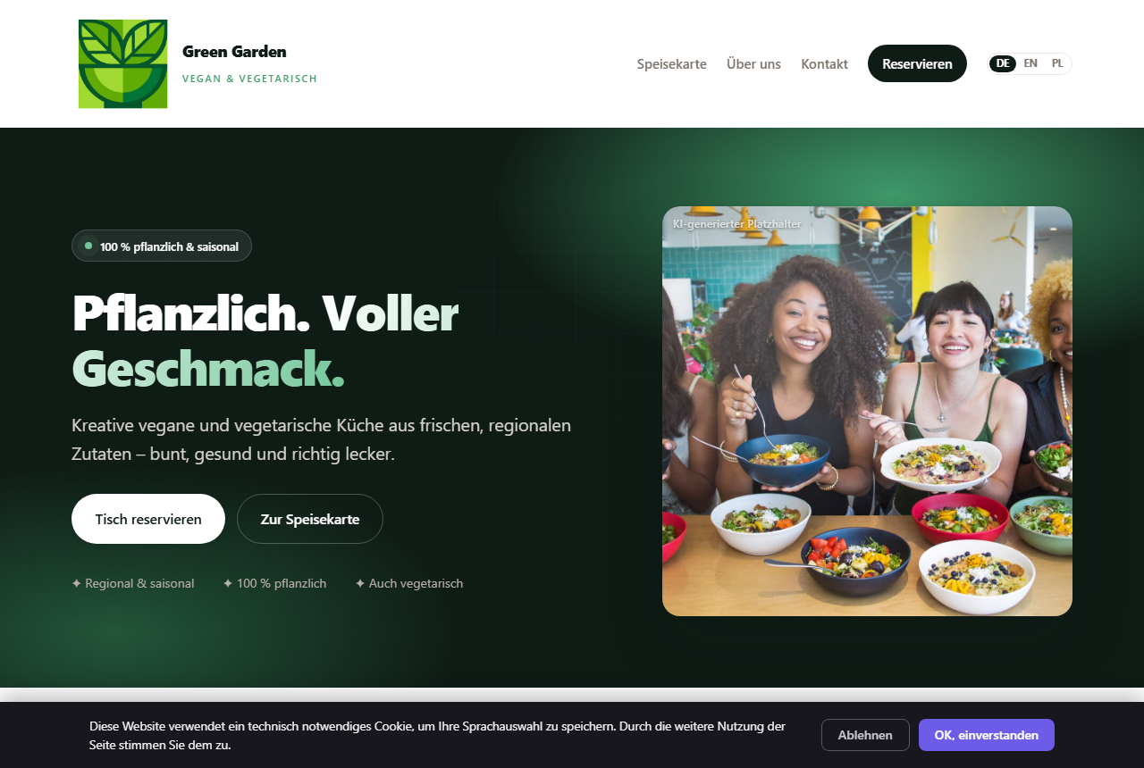 Restaurant · Vegan & Vegetarisch